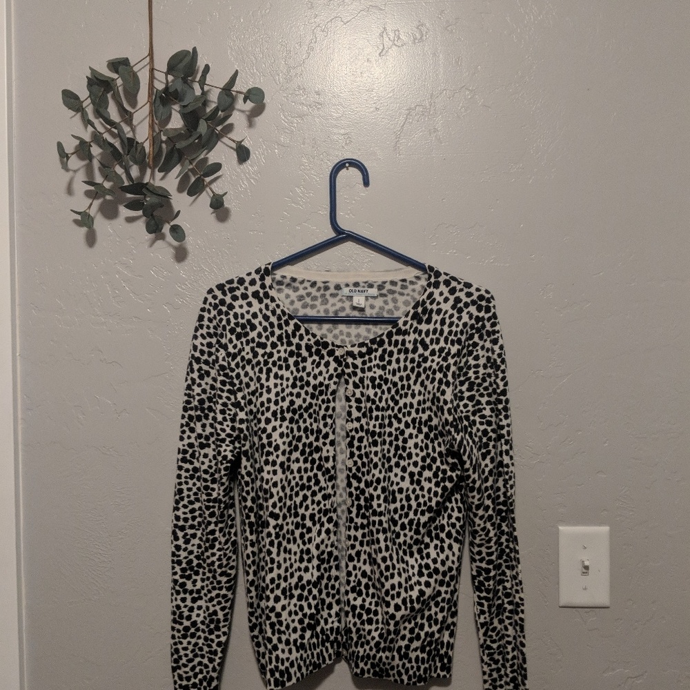 Old Navy leopard cardigan